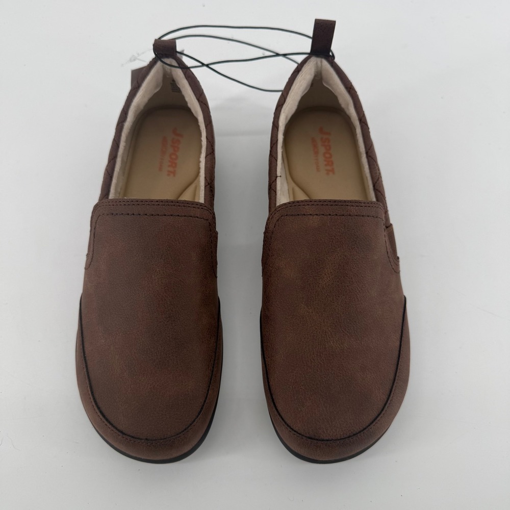 J Sport by Jambu Lisa Brown Faux‎ Suede Quilted Slip On Shoes S5LSA34 Womens 9 - Picture 4 of 7
